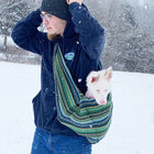 Dog Sling Carrier - Evergreen Woven