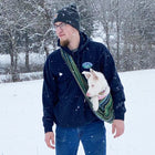 Dog Sling Carrier - Evergreen Woven