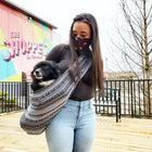 Dog Sling Carrier - Salt and Pepper Woven