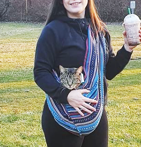 Dog Sling Carrier - Beach House Woven