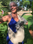 Dog Sling Carrier - Oatmeal Tan Linen