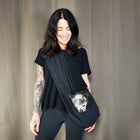Dog Sling Carrier - Black Woven