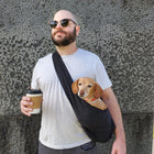 Dog Sling Carrier - Black Woven