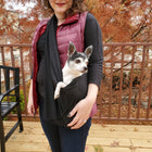 Dog Sling Carrier - Black Woven