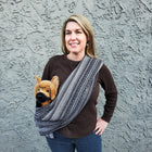 Dog Sling Carrier - Salt and Pepper Woven