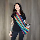 Dog Sling Carrier - Rainbow Woven