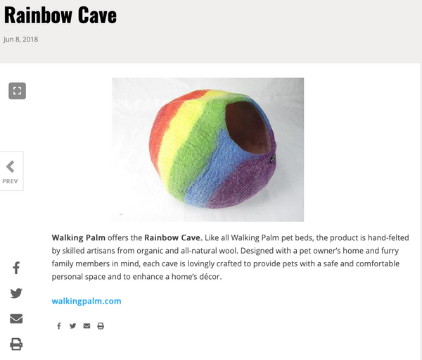 Rainbow Cave featured in Pet Product News!